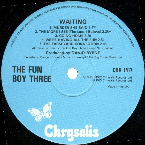 Fun Boy Three - Waiting (Vinyl, LP, Album)