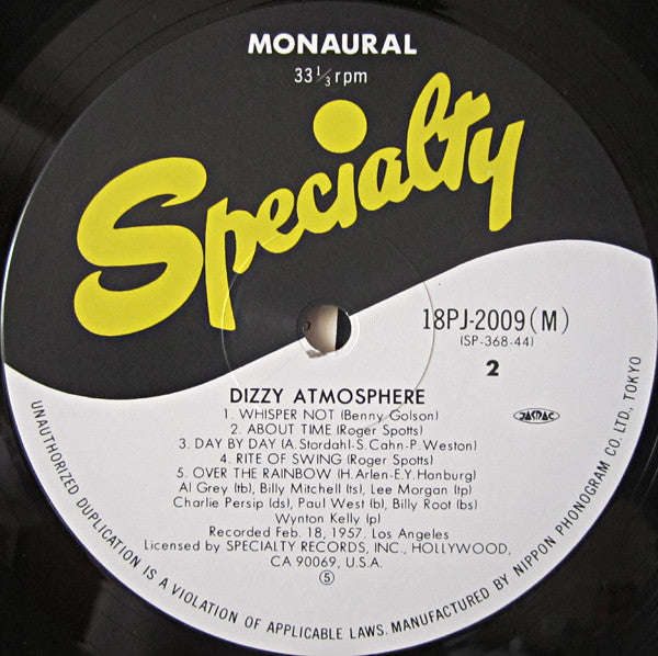Al Grey - Dizzy Atmosphere (Vinyl, LP, Album, Reissue, Mono)