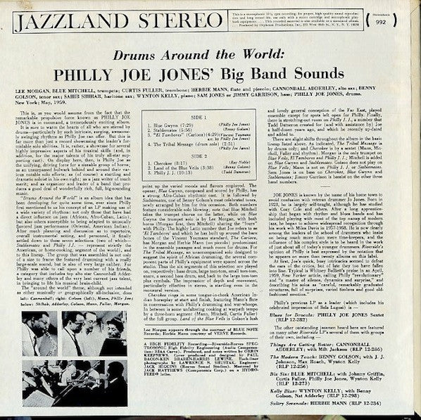 "Philly" Joe Jones - Drums Around The World (Vinyl, LP, Album, Reissue, Stereo) Very Good Plus (VG+) / Very Good (VG)
