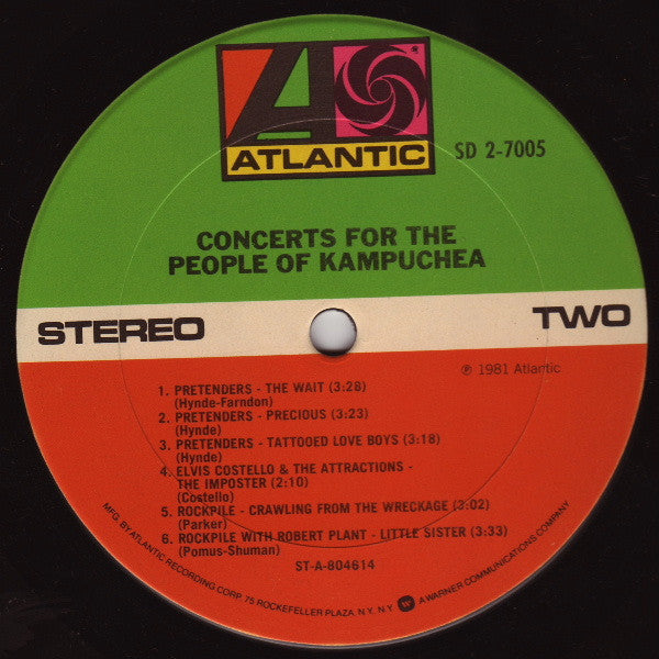 Various - Concerts For The People Of Kampuchea (2xVinyl, LP, Album, Stereo) Very Good Plus (VG+) / Very Good Plus (VG+)