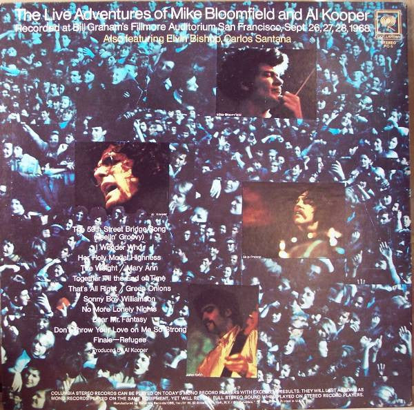 Mike Bloomfield - The Live Adventures Of Mike Bloomfield And Al Kooper (2xVinyl, LP, Album, Repress) Very Good Plus (VG+) / Very Good (VG)