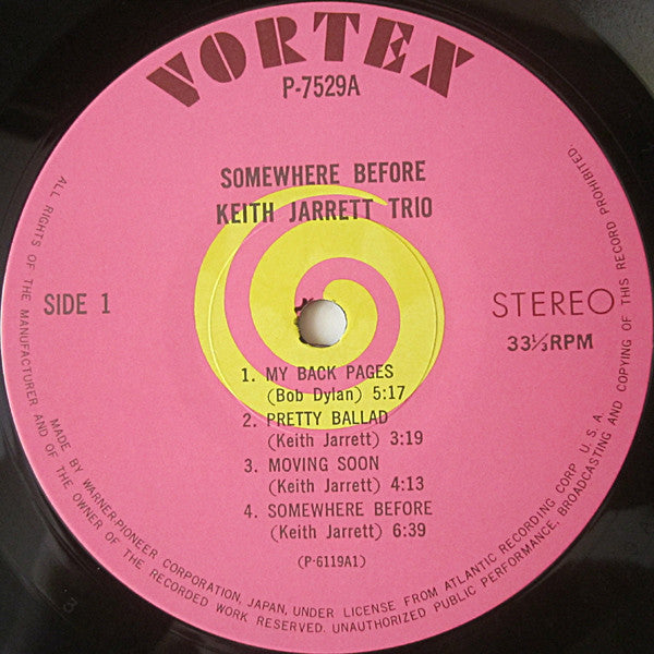 Keith Jarrett Trio - Somewhere Before = サムホエア・ビフォー (Vinyl, LP, Albu...