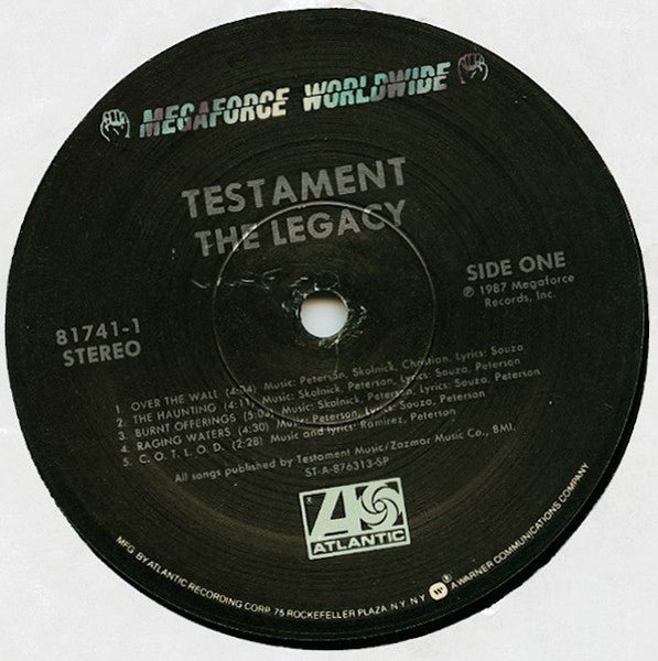 Testament (2) - The Legacy (Vinyl, LP, Album) Near Mint (NM or M-) / Very Good Plus (VG+)