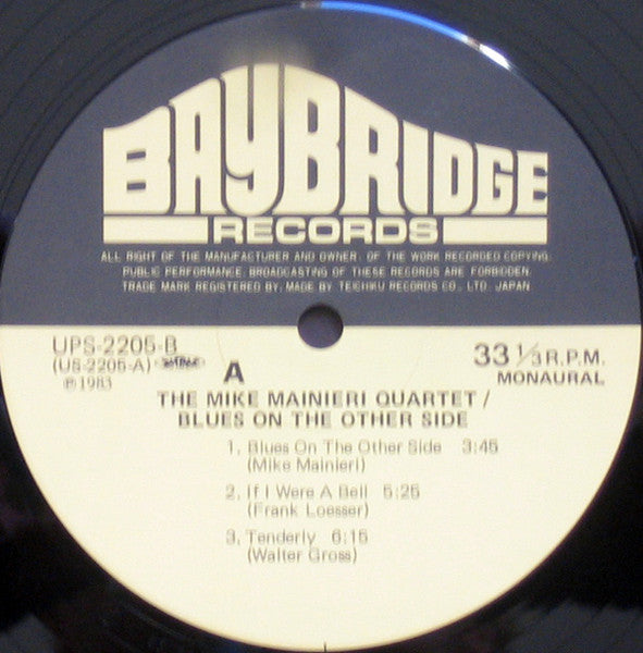 The Mike Mainieri Quartet - Blues On The Other Side (Vinyl, LP, Album, Reissue, Mono) Very Good Plus (VG+) / Very Good (VG)
