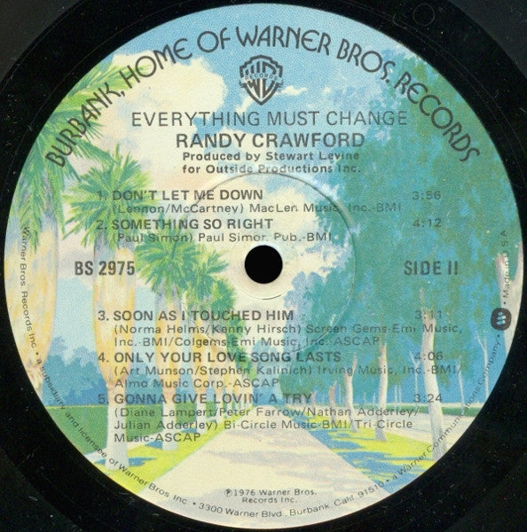 Randy Crawford - Everything Must Change (Vinyl, LP, Album) Good Plus (G+) / Very Good (VG)