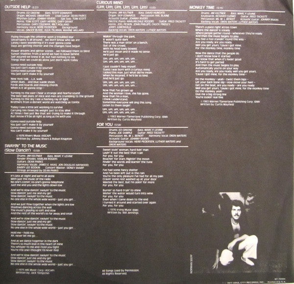 Johnny Rivers - Outside Help (Vinyl, LP, Album) Very Good Plus (VG+) / Poor (P)