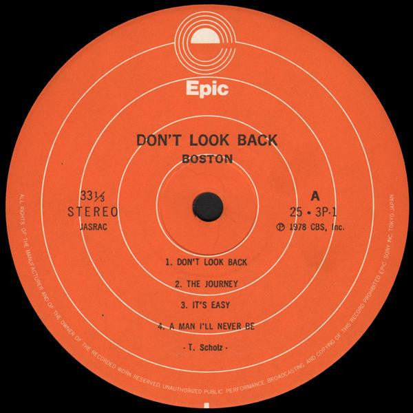 Boston - Don't Look Back (Vinyl, LP, Album, Stereo)