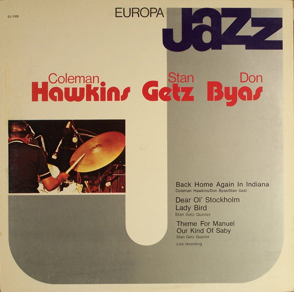 Coleman Hawkins - Coleman Hawkins Stan Getz Don Byas ‎ (Vinyl, LP, Compilation, Stereo, Mono) Very Good (VG) / Very Good (VG)