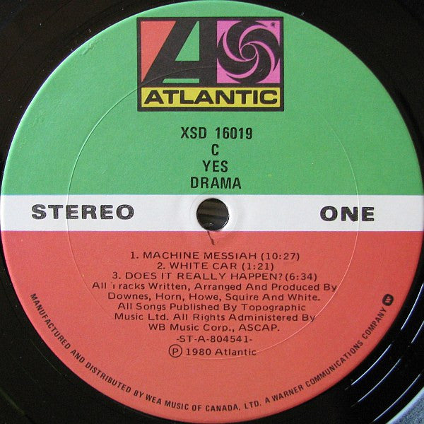 Yes - Drama (Vinyl, LP, Album) Very Good (VG) / Fair (F)