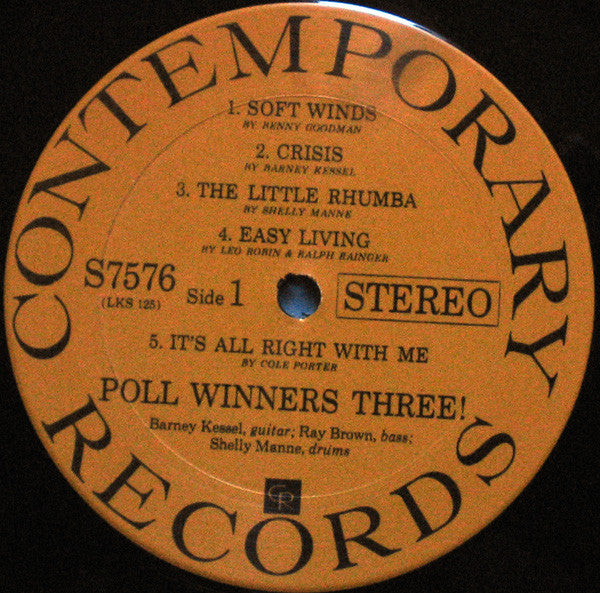Barney Kessel - Poll Winners Three! (Vinyl, LP, Album, Reissue, Ste...