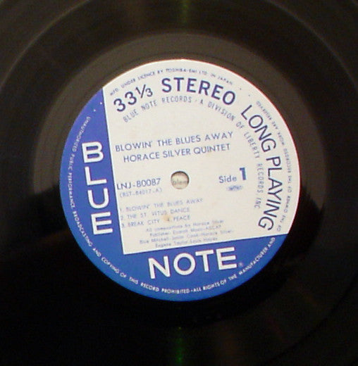The Horace Silver Quintet - Blowin' The Blues Away (Vinyl, LP, Album, Stereo, Reissue) Near Mint (NM or M-) / Very Good Plus (VG+)