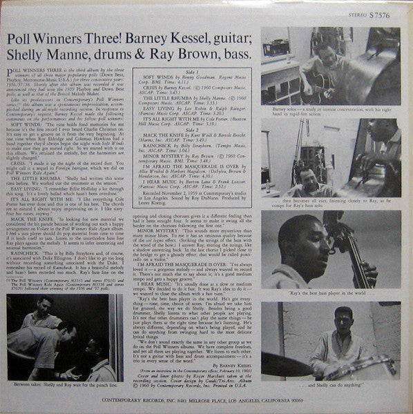 Barney Kessel - Poll Winners Three! (Vinyl, LP, Album, Reissue, Ste...