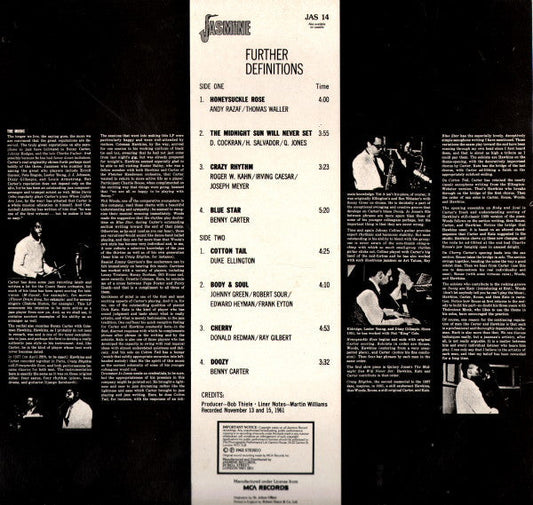 Benny Carter And His Orchestra - Further Definitions (Vinyl, LP, Al...