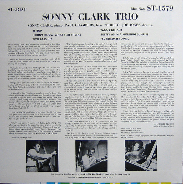 Sonny Clark Trio - Sonny Clark Trio (Vinyl, LP, Album, Stereo, Reis...