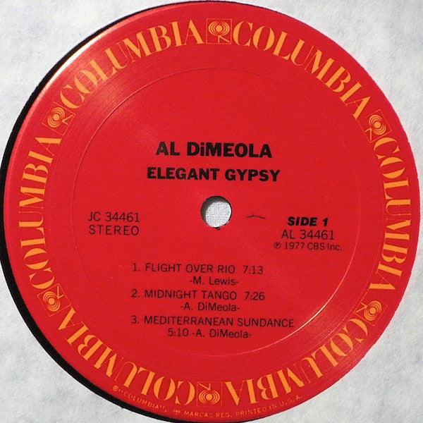 Al Di Meola - Elegant Gypsy (Vinyl, LP, Album, Reissue)