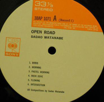 Sadao Watanabe - Open Road (2xVinyl, LP, Album, Reissue) Near Mint (NM or M-) / Very Good (VG)