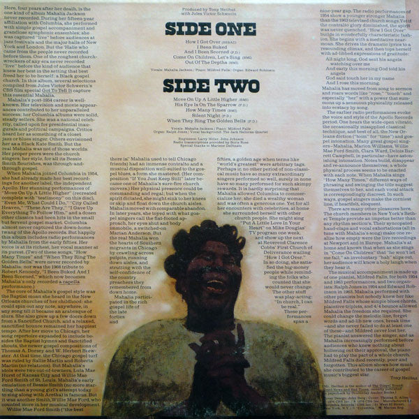 Mahalia Jackson - How I Got Over (Vinyl, LP, Album, Mono) Very Good Plus (VG+) / Very Good Plus (VG+)