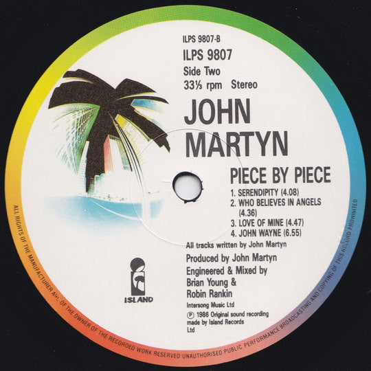 John Martyn - Piece By Piece (Vinyl, LP, Album) Very Good Plus (VG+) / Very Good Plus (VG+)
