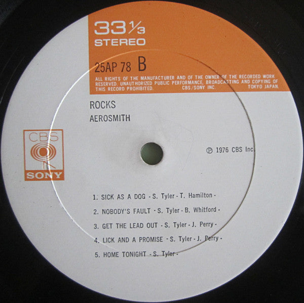 Aerosmith - "Rocks" (Vinyl, LP, Album)
