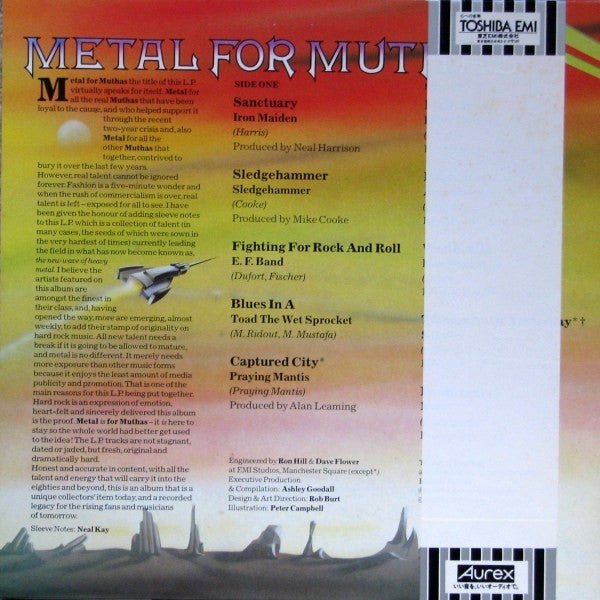 Various - Metal For Muthas (Vinyl, LP, Compilation, Stereo) Very Good Plus (VG+) / Very Good (VG)