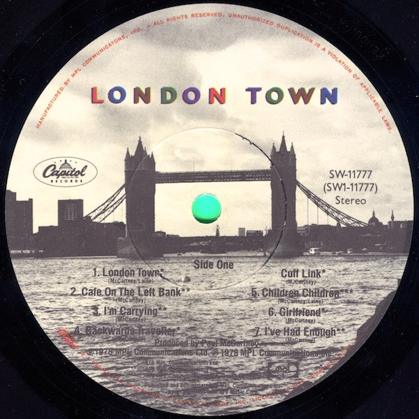 Wings (2) - London Town (Vinyl, LP, Album, Stereo) Good Plus (G+) / Good Plus (G+)