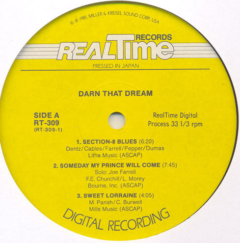 Art Pepper - Darn That Dream (Vinyl, LP, Album) Very Good Plus (VG+) / Very Good Plus (VG+)