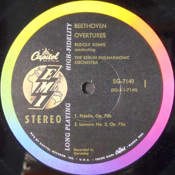 Rudolf Kempe - Beethoven Overtures (Vinyl, LP, Stereo) Very Good Plus (VG+) / Very Good Plus (VG+)