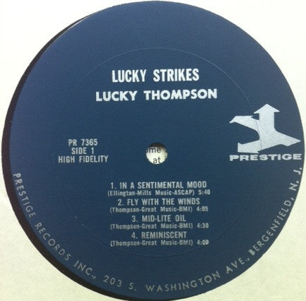The Lucky Thompson Quartet - Lucky Strikes (Vinyl, LP, Album, Mono) Good Plus (G+) / Good Plus (G+)