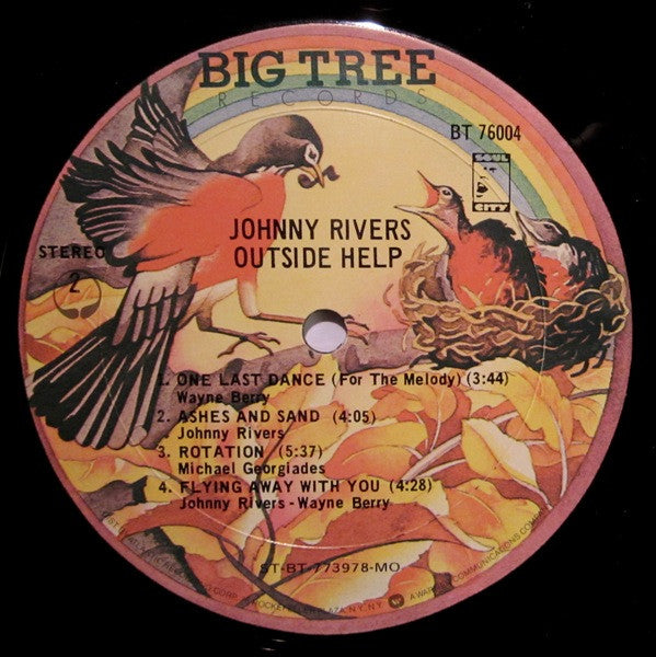 Johnny Rivers - Outside Help (Vinyl, LP, Album) Very Good Plus (VG+) / Poor (P)