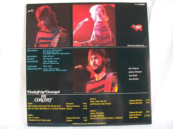 Derek & The Dominos - In Concert (2xVinyl, LP, Album, Stereo) Very Good Plus (VG+) / Very Good Plus (VG+)