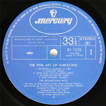 The Boomtown Rats - The Fine Art Of Surfacing (Vinyl, LP, Album)