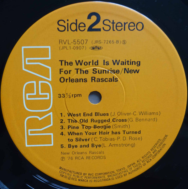 New Orleans Rascals - The World Is Waiting For The Sunrise (Vinyl, LP, Album, Reissue) Very Good (VG) / Good Plus (G+)
