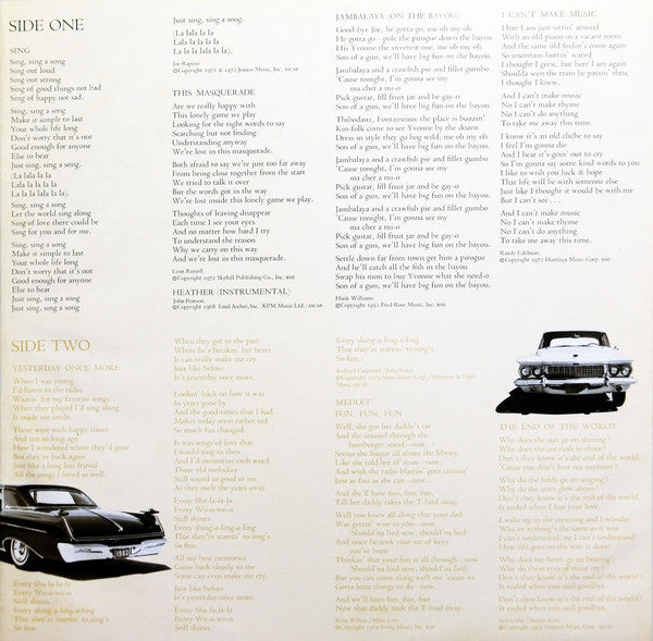 Carpenters - Now & Then (Vinyl, LP, Album, Reissue, Stereo)