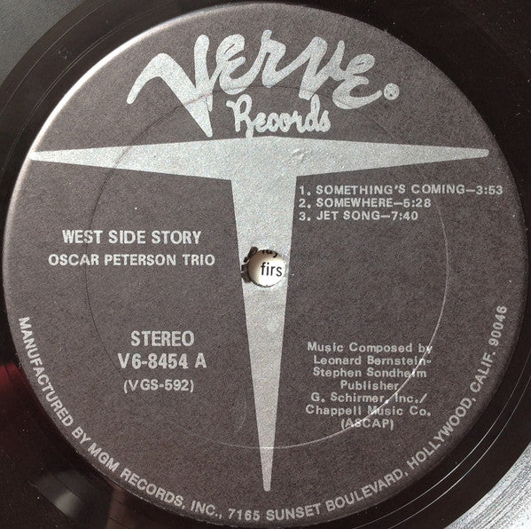 The Oscar Peterson Trio - West Side Story (Vinyl, LP, Album, Reissue, Stereo) Very Good Plus (VG+) / Good Plus (G+)