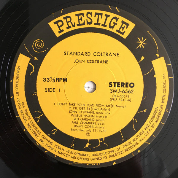 John Coltrane - Standard Coltrane (Vinyl, LP, Album, Reissue, Stereo)