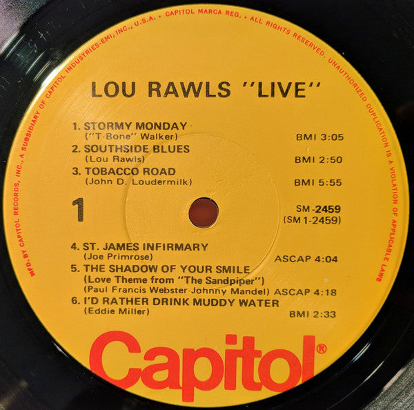 Lou Rawls - Live! (Vinyl, LP, Album, Reissue) Good Plus (G+) / Good Plus (G+)