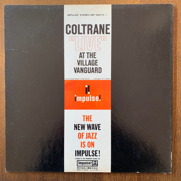John Coltrane - "Live" At The Village Vanguard (Vinyl, LP, Album, Reissue, Stereo) Very Good Plus (VG+) / Very Good (VG)