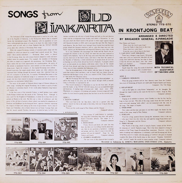 Rudi Pirngadi - Songs From Old Djakarta In Krontjong Beat (Vinyl, LP, Stereo) Very Good (VG) / Very Good Plus (VG+)