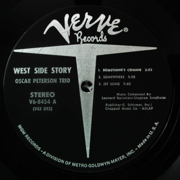 The Oscar Peterson Trio - West Side Story (Vinyl, LP, Album, Stereo) Very Good Plus (VG+) / Near Mint (NM or M-)