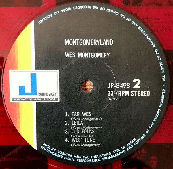 Wes Montgomery - Montgomery Land (Vinyl, LP, Album, Stereo)