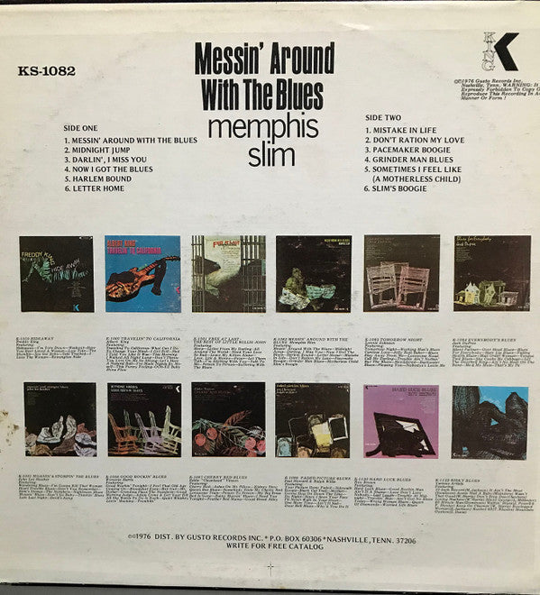 Memphis Slim - Messin' Around With The Blues (Vinyl, LP, Album, Reissue) Very Good (VG) / Good (G)