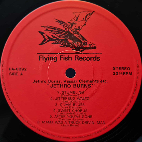 Jethro Burns - Jethro Burns (Vinyl, LP, Album, Stereo) Very Good Plus (VG+) / Very Good Plus (VG+)