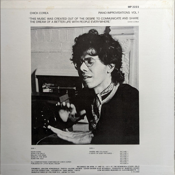 Chick Corea - Piano Improvisations Vol. 1 (Vinyl, LP, Album)