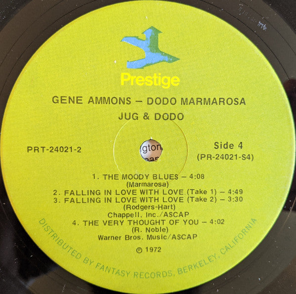 Gene Ammons - Jug & Dodo (2xVinyl, LP, Album, Remastered) Very Good Plus (VG+) / Very Good (VG)