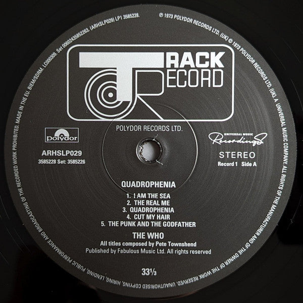 The Who - Quadrophenia (2xVinyl, LP, Album, Reissue, Remastered, Stereo) Very Good Plus (VG+) / Near Mint (NM or M-)