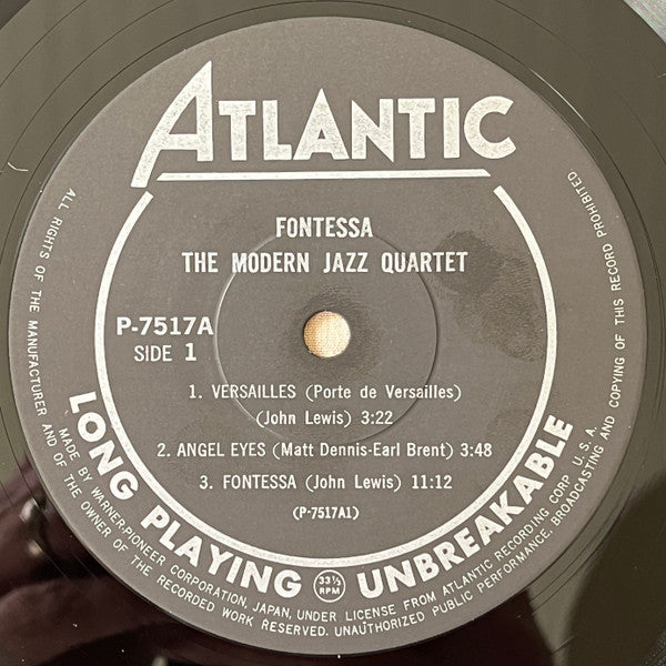 The Modern Jazz Quartet - Fontessa (Vinyl, LP, Album, Repress, Stereo) Near Mint (NM or M-) / Very Good Plus (VG+)
