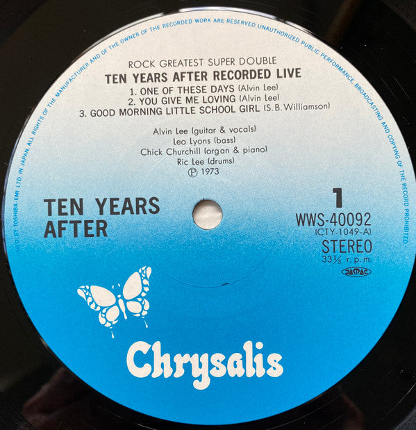 Ten Years After - Recorded Live (2xVinyl, LP, Reissue) Very Good Plus (VG+) / Very Good Plus (VG+)