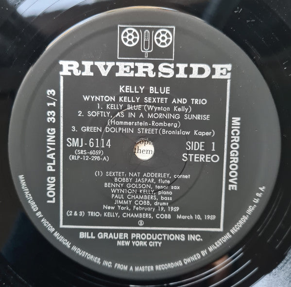 Wynton Kelly - Kelly Blue (Vinyl, LP, Album, Reissue) Very Good (VG) / Very Good (VG)
