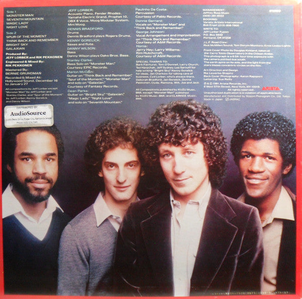 The Jeff Lorber Fusion - Galaxian (Vinyl, LP, Album) Very Good Plus (VG+) / Very Good (VG)