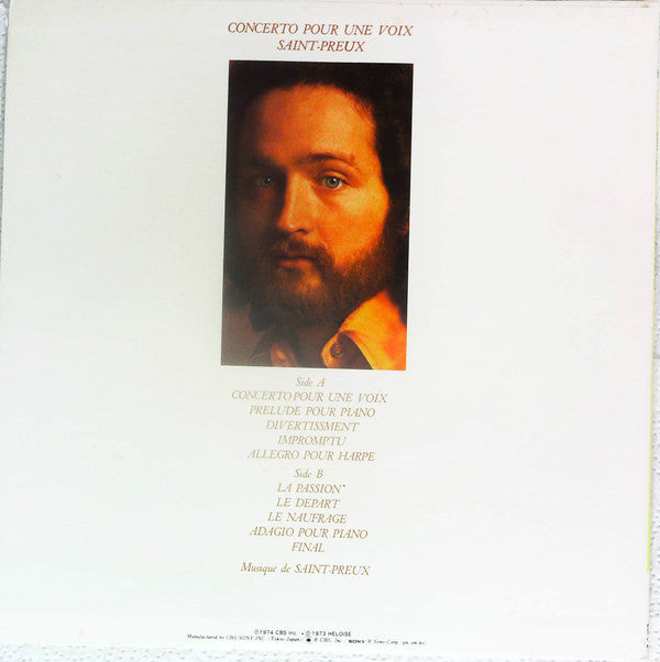Saint-Preux - Concerto Pour Une Voix (Vinyl, LP, Compilation) Near Mint (NM or M-) / Very Good Plus (VG+)
